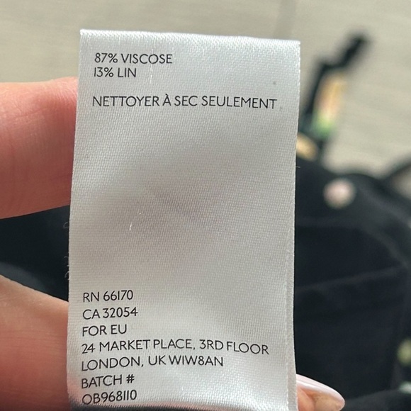 Free People Like A Lady Black Lemon Print Mini Dress - Picture 9 of 12